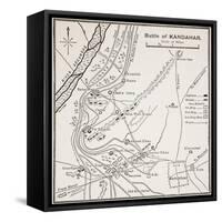 Plan of the Battle of Kandahar-null-Framed Stretched Canvas