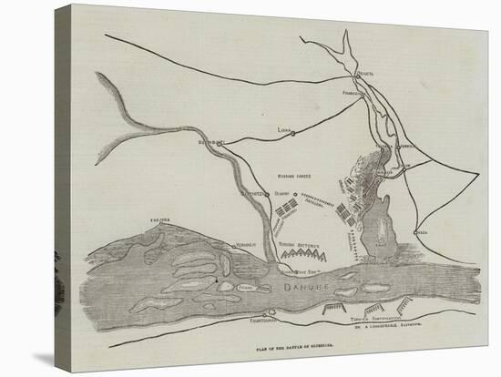 Plan of the Battle of Oltenitza-null-Stretched Canvas