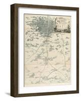 Plan of the Battles of Ligny-null-Framed Giclee Print