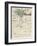 Plan of the Battles of Ligny-null-Framed Premium Giclee Print