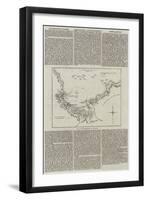 Plan of the Bombardment of Valparaiso-null-Framed Giclee Print