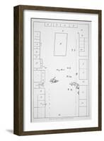 Plan of the Boston Massacre of 1770 Used at the Trial of the British Troops-Paul Revere-Framed Giclee Print