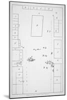 Plan of the Boston Massacre of 1770 Used at the Trial of the British Troops-Paul Revere-Mounted Giclee Print