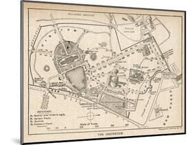 Plan of the Botanical Gardens-null-Mounted Photographic Print