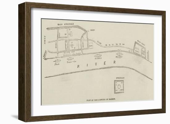 Plan of the Capture of Bassein-null-Framed Giclee Print