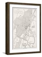 Plan of the City of Lucknow, from 'Cassell's Illustrated History of England'-English School-Framed Giclee Print