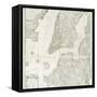 Plan of the city of New York in America as surveyed in the years 1766 & 1767-William Faden-Framed Stretched Canvas