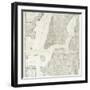 Plan of the city of New York in America as surveyed in the years 1766 & 1767-William Faden-Framed Giclee Print