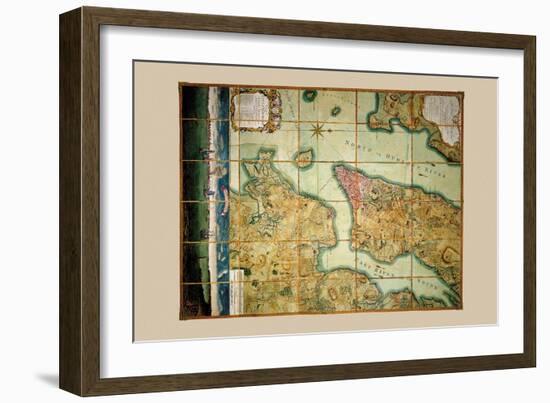 Plan of the City of New York-Bernard Ratzer-Framed Premium Giclee Print