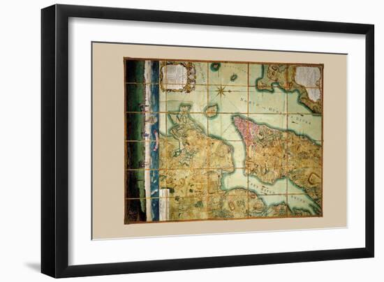 Plan of the City of New York-Bernard Ratzer-Framed Premium Giclee Print