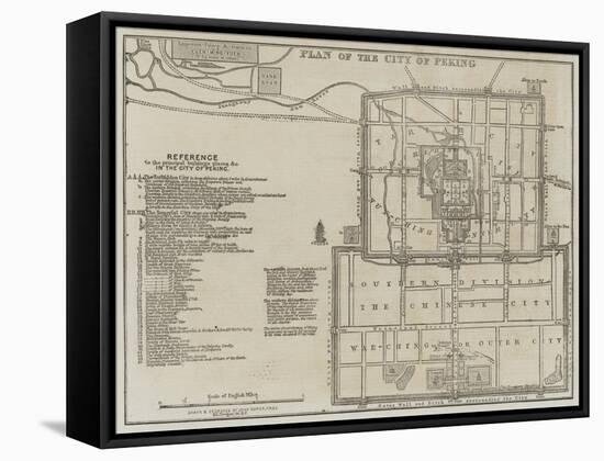 Plan of the City of Peking-John Dower-Framed Stretched Canvas