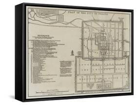 Plan of the City of Peking-John Dower-Framed Stretched Canvas