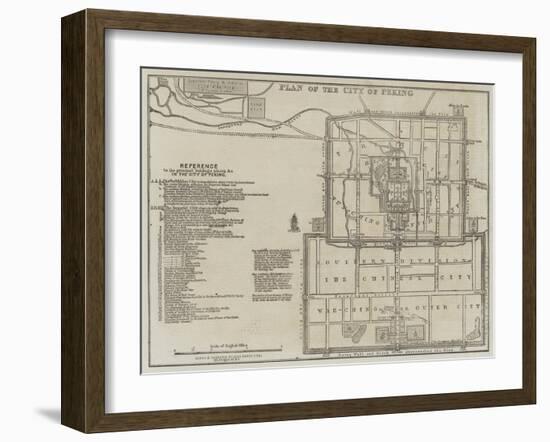 Plan of the City of Peking-John Dower-Framed Giclee Print