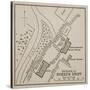 Plan of the Defence of Rorke's Drift-English School-Stretched Canvas