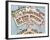 Plan of the Dutch Factory in the Island of Desima at Nangasaki, from "Illustrations of Japan"-null-Framed Giclee Print