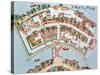 Plan of the Dutch Factory in the Island of Desima at Nangasaki, from "Illustrations of Japan"-null-Stretched Canvas