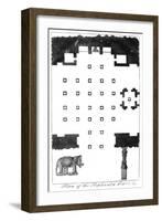 Plan of the Elephanta Caves, India, 1799-null-Framed Giclee Print