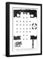 Plan of the Elephanta Caves, India, 1799-null-Framed Giclee Print