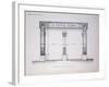 Plan of the Facade of Le Decor Mural Shop in Paris-null-Framed Giclee Print