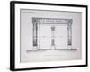 Plan of the Facade of Le Decor Mural Shop in Paris-null-Framed Giclee Print