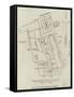 Plan of the Fortifications at Rangoon-null-Framed Stretched Canvas