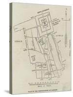 Plan of the Fortifications at Rangoon-null-Stretched Canvas