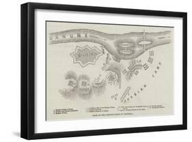 Plan of the Fortifications of Silistria-null-Framed Giclee Print