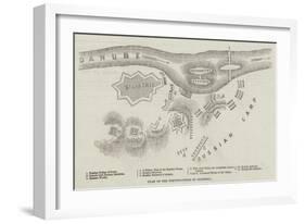 Plan of the Fortifications of Silistria-null-Framed Giclee Print