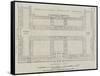 Plan of the Galleries of the International Exhibition Building-John Dower-Framed Stretched Canvas
