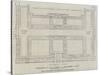 Plan of the Galleries of the International Exhibition Building-John Dower-Stretched Canvas