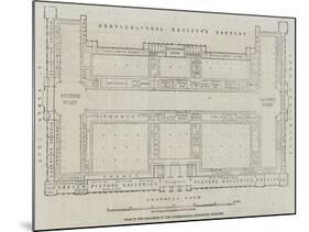 Plan of the Galleries of the International Exhibition Building-John Dower-Mounted Giclee Print