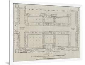 Plan of the Galleries of the International Exhibition Building-John Dower-Framed Giclee Print