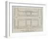 Plan of the Galleries of the International Exhibition Building-John Dower-Framed Giclee Print