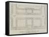 Plan of the Galleries of the International Exhibition Building-John Dower-Framed Stretched Canvas