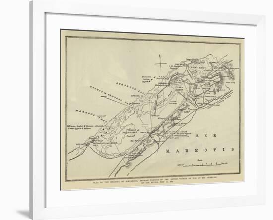 Plan of the Harbour of Alexandria-null-Framed Giclee Print