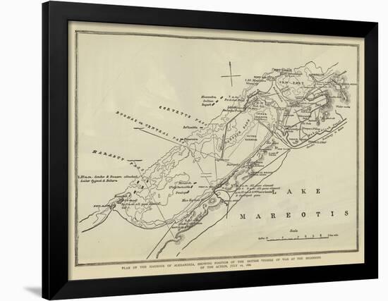 Plan of the Harbour of Alexandria-null-Framed Giclee Print