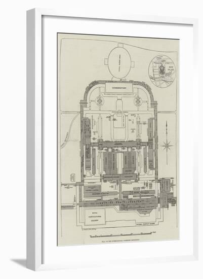 Plan of the International Fisheries Exhibition-null-Framed Giclee Print