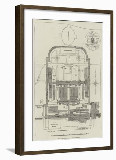 Plan of the International Fisheries Exhibition-null-Framed Giclee Print