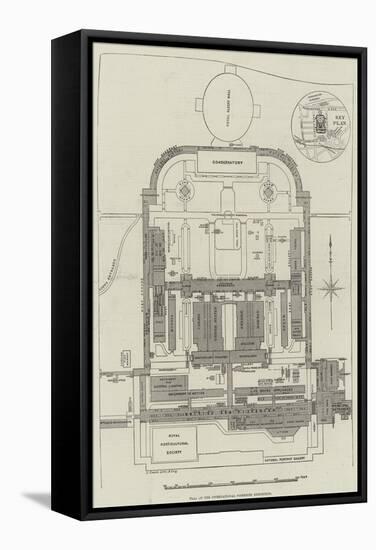 Plan of the International Fisheries Exhibition-null-Framed Stretched Canvas