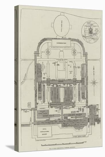 Plan of the International Fisheries Exhibition-null-Stretched Canvas