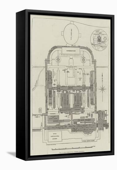 Plan of the International Fisheries Exhibition-null-Framed Stretched Canvas