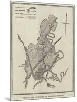 Plan of the Inundation at Szegedin, Hungary-null-Mounted Giclee Print