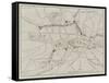 Plan of the Metropolitan Railway-null-Framed Stretched Canvas