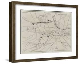 Plan of the Metropolitan Railway-null-Framed Giclee Print