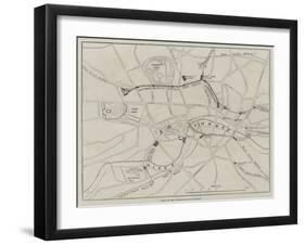 Plan of the Metropolitan Railway-null-Framed Giclee Print