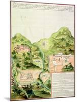 Plan of the Mines of Oaxaca, Mexico, 1785-87-null-Mounted Giclee Print
