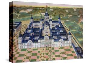 Plan of the Monastery of El Escorial, from "Civitates Orbis Terrarum"-Joris Hoefnagel-Stretched Canvas