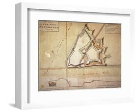 Plan of the New Fort at Pittsburgh, November 1759 (Hand Coloured Engraving)-American-Framed Giclee Print