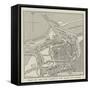 Plan of the New Harbour and Docks at Calais-null-Framed Stretched Canvas