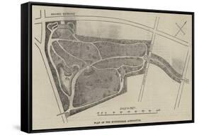 Plan of the Nottingham Arboretum-null-Framed Stretched Canvas